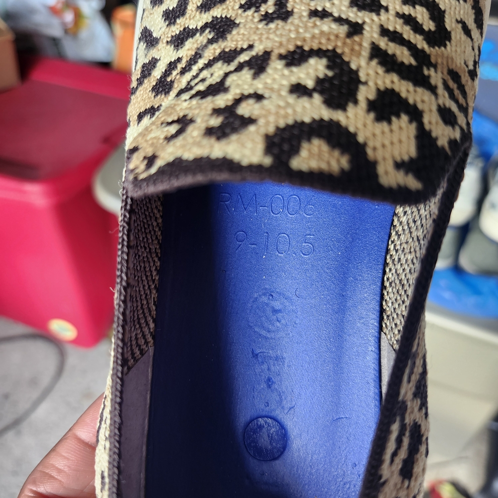 Rothy's Men's Leopard Print Slip-Ons - Picture 6 of 8